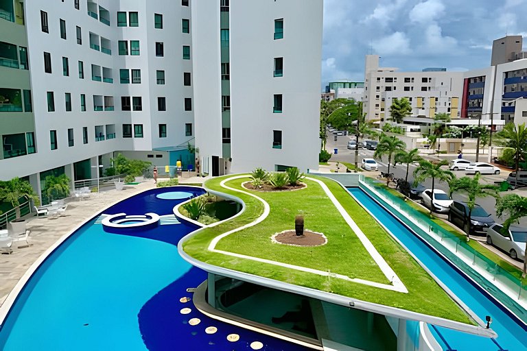 Flat 2 quartos próximo ao mar no Luxor Tambaú