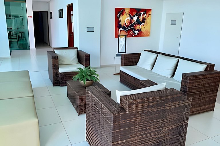 Flat 2 quartos próximo ao mar no Luxor Tambaú