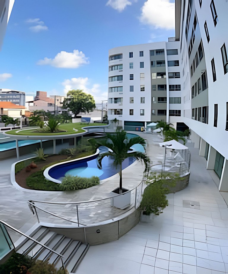Flat próximo ao mar no Luxor Tambaú