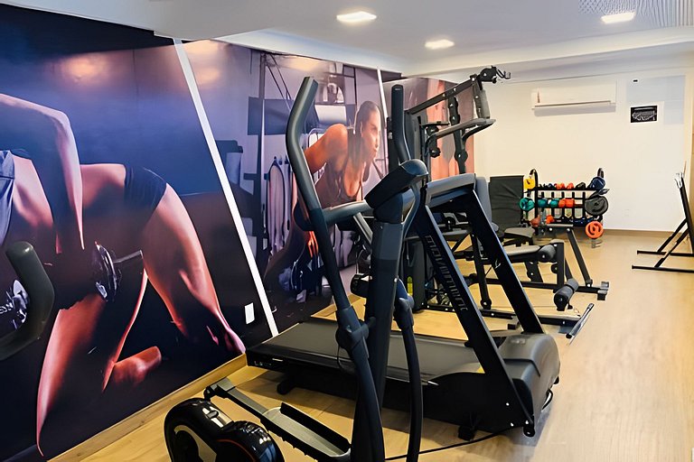 Apto luxuoso em hotel com café da manhã incluso
