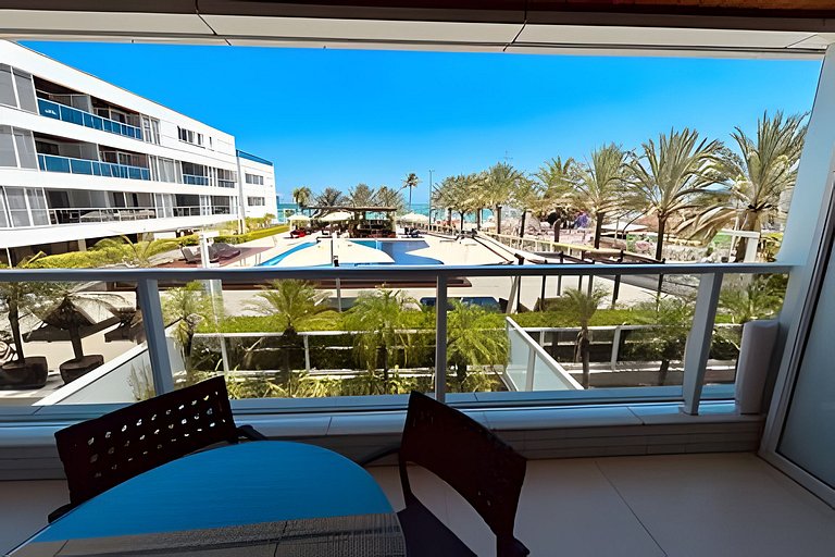 Apto 2Q com vista espetacular com café incluso