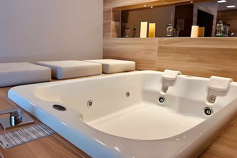 Apto 2q vista mar e piscina no Solar com café