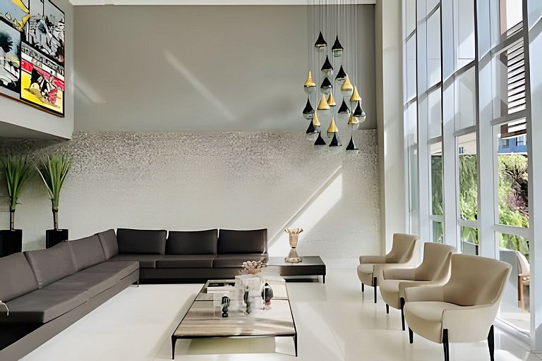 Apto Magnifico de 2 quartos com café