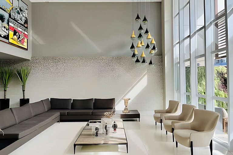 Apto Luxo 2 quartos com café incluso