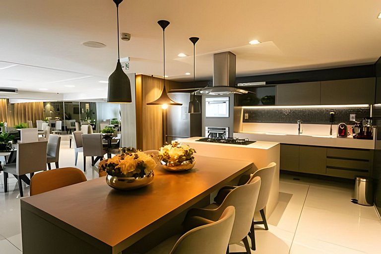 Apartamento moderno no Solar Tambaú - café incluso