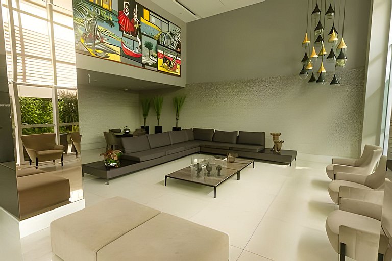 Apartamento moderno no Solar Tambaú - café incluso