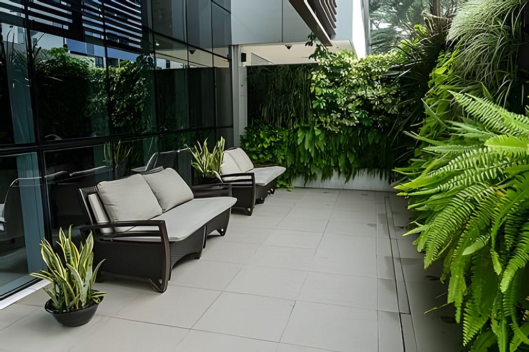 Apto confortável com terraço no Solar Tambaú