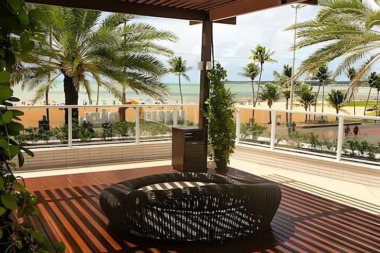 Apto Studio Grande com vista piscina