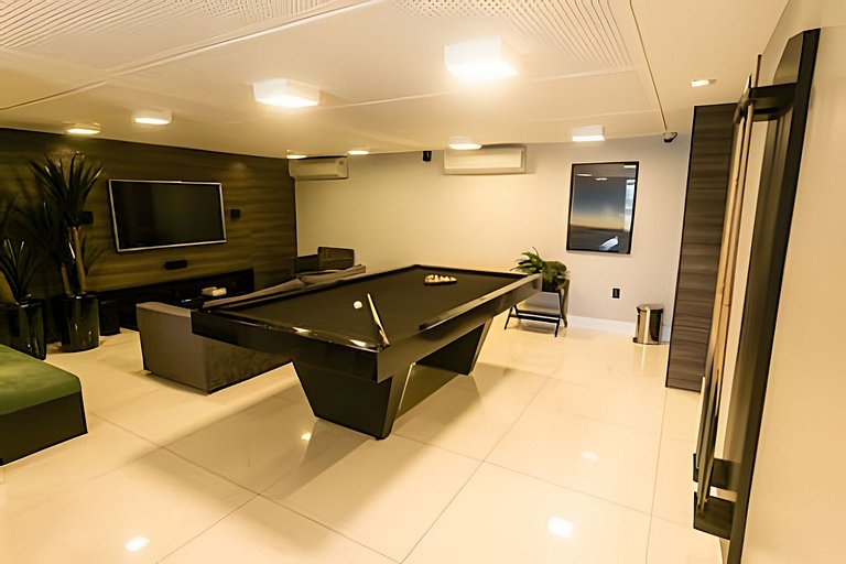 Apto Studio Grande com vista piscina