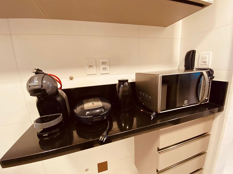 Apto de 2q com vista maravilhosa com café incluso