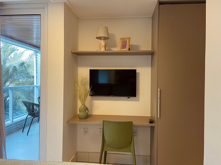Lindo apto de 2 quartos no Solar com café incluso