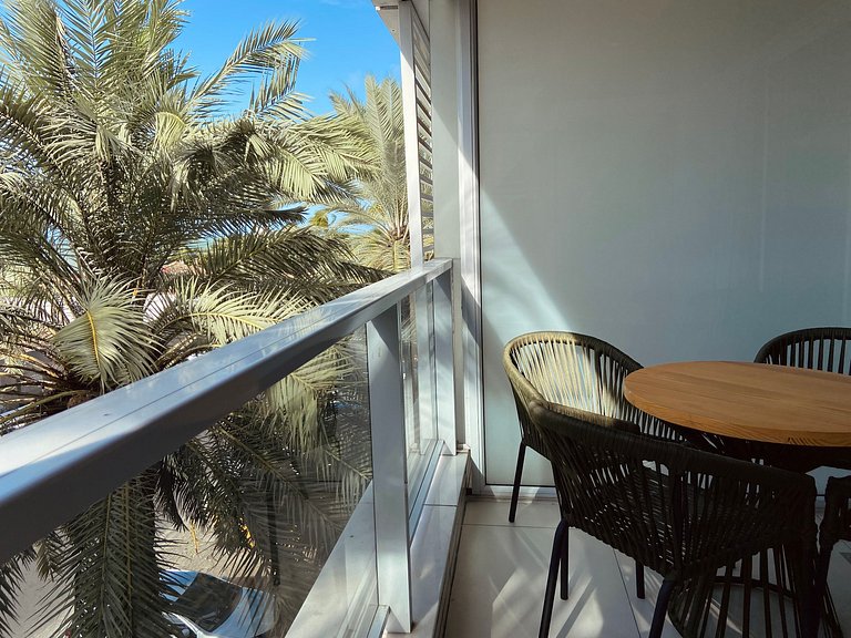 Lindo apto de 2 quartos no Solar com café incluso