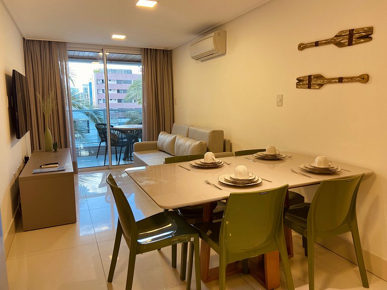 Lindo apto de 2 quartos no Solar com café incluso