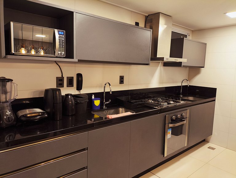 Apartamento Black no Solar Tambaú com café incluso