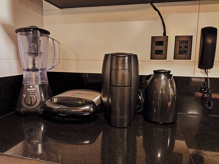 Apartamento Black no Solar Tambaú com café incluso