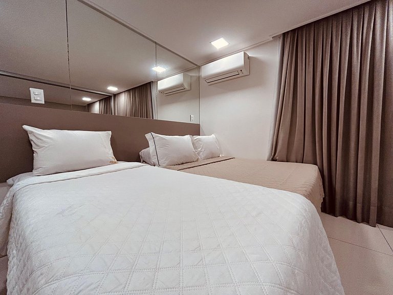 Apartamento moderno no Solar Tambaú - café incluso