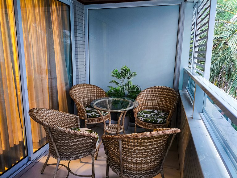Fantástico apto de 2 quartos com café incluso