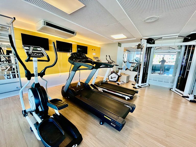 Apto Studio Grande com vista piscina