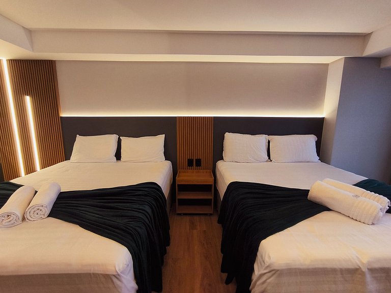 Flat Luxo Frente Mar com Vista Espetacular