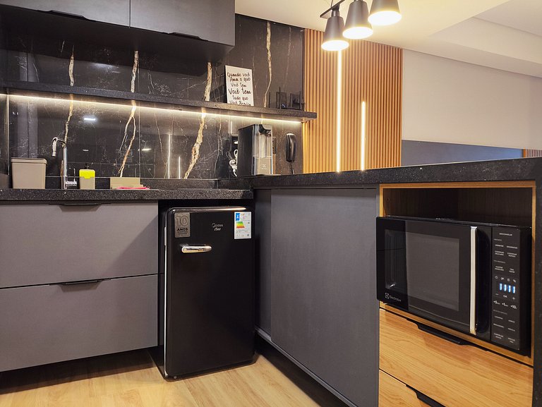 Flat Luxo Frente Mar com Vista Espetacular