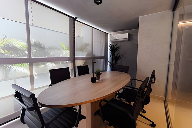 Flat pé na areia com linda vista no Alta Garden