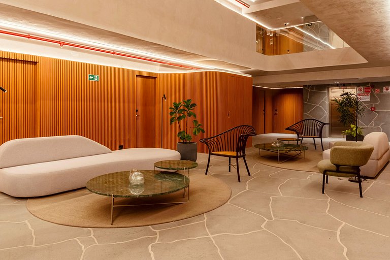 Apartamento All Black com café incluso