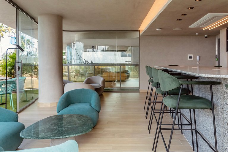 Apartamento All Black com café incluso