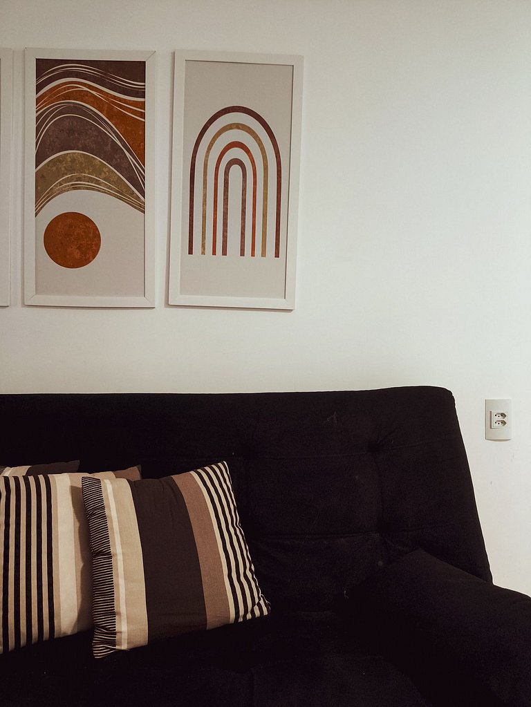 Apt amplo em luxuoso Hotel a 50 metros da praia