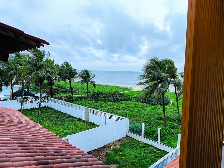 Flat pé na areia com linda vista no Alta Garden