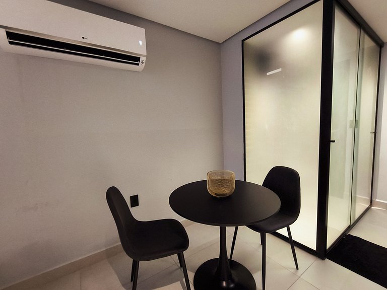 Flat pé na areia com linda vista no Alta Garden