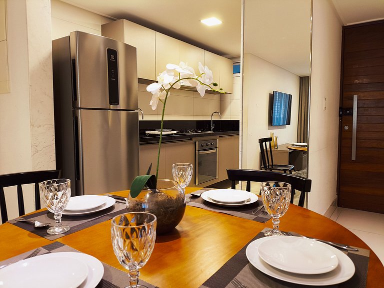 Apto Luxo 2 quartos com café incluso