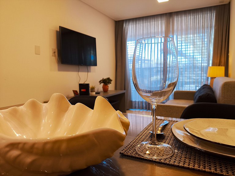 Apto moderno de 2 quartos com café incluso (1)