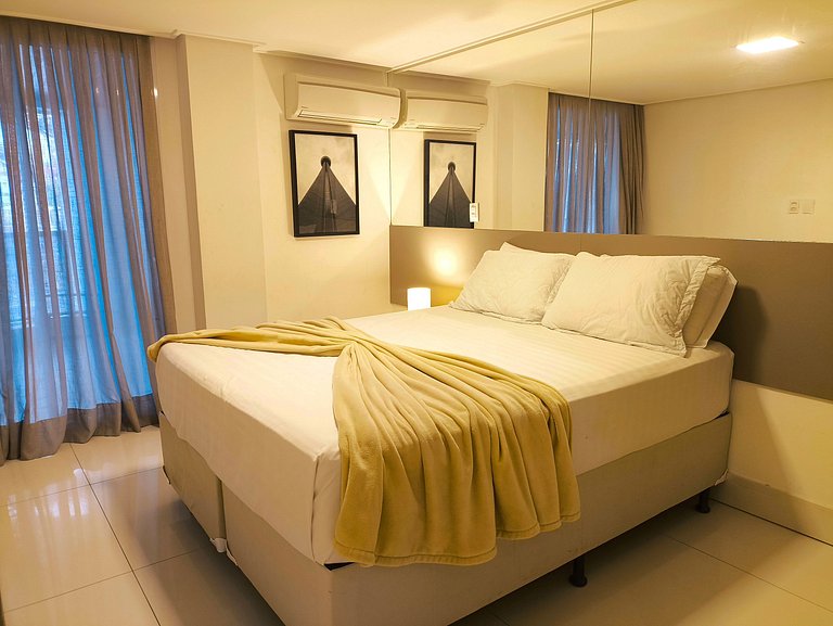 Apto aconchegante com vista mar no Solar Tambaú