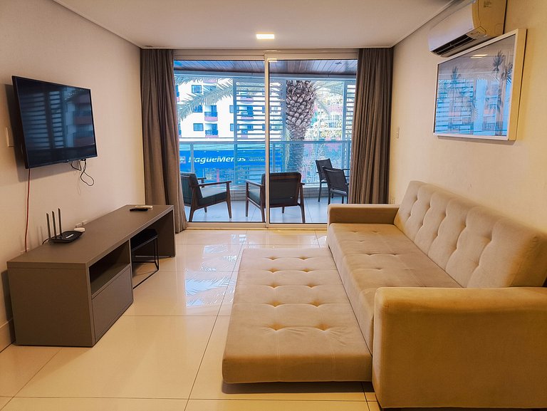 Apto aconchegante com vista mar no Solar Tambaú