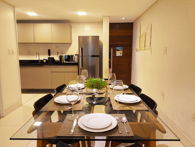 Apto aconchegante com vista mar no Solar Tambaú