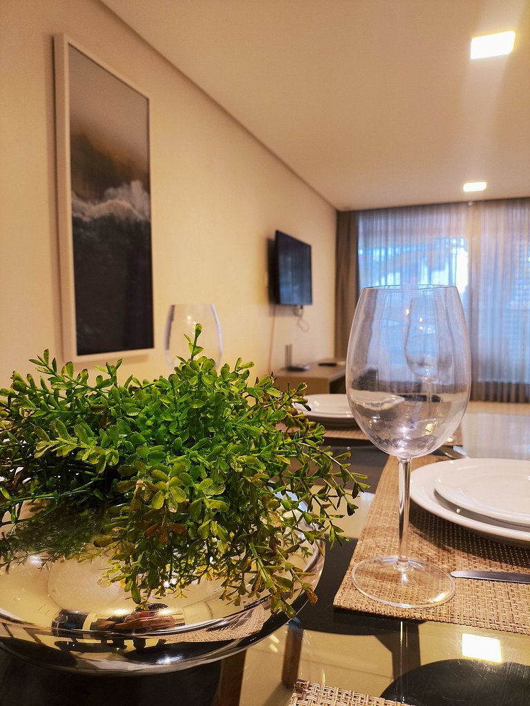 Apto aconchegante com vista mar no Solar Tambaú