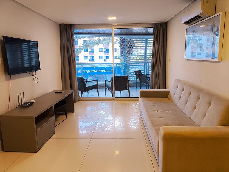 Apto aconchegante 1q com vista mar - café incluso