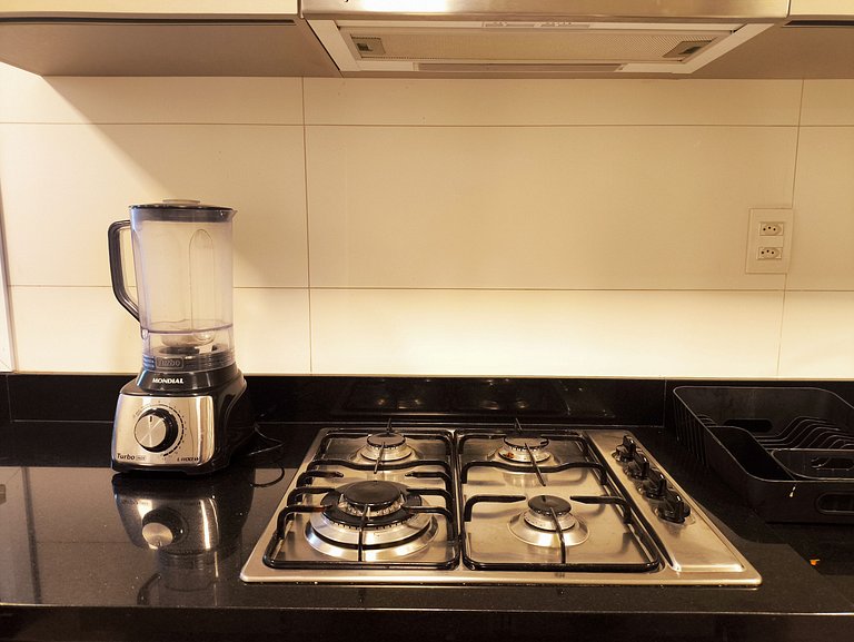 Apto aconchegante 1q com vista mar - café incluso