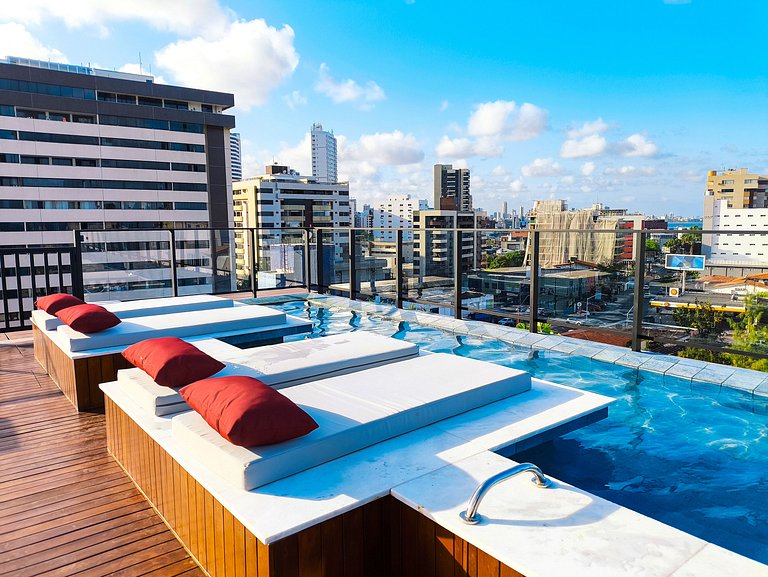 Apto confortável no Acqua Tambaú