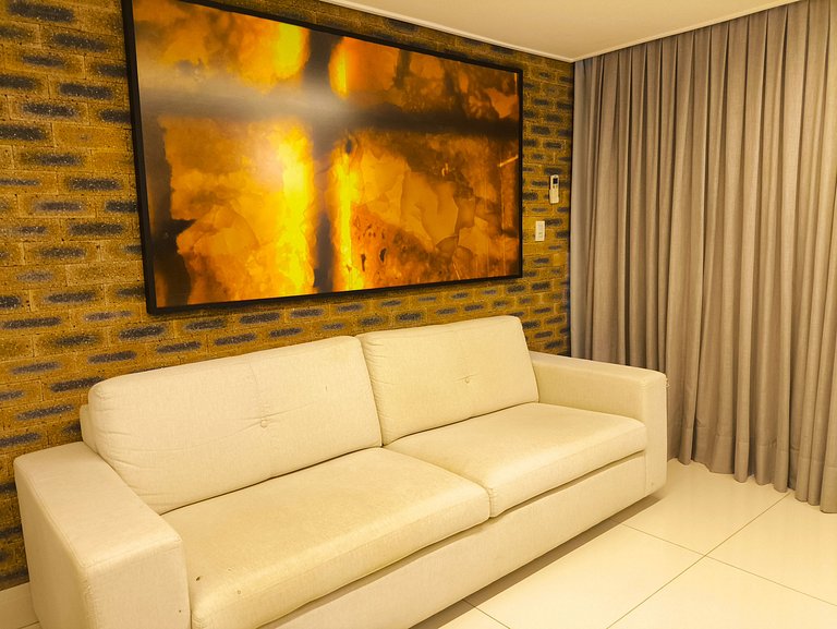 Apto 2 quartos vista mar e piscina no Solar Tambaú