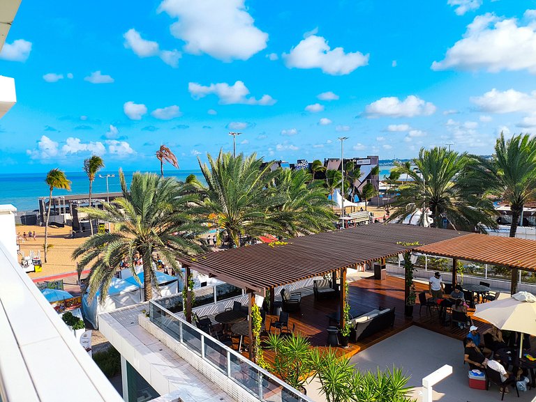 Apto 2 quartos vista mar e piscina no Solar Tambaú