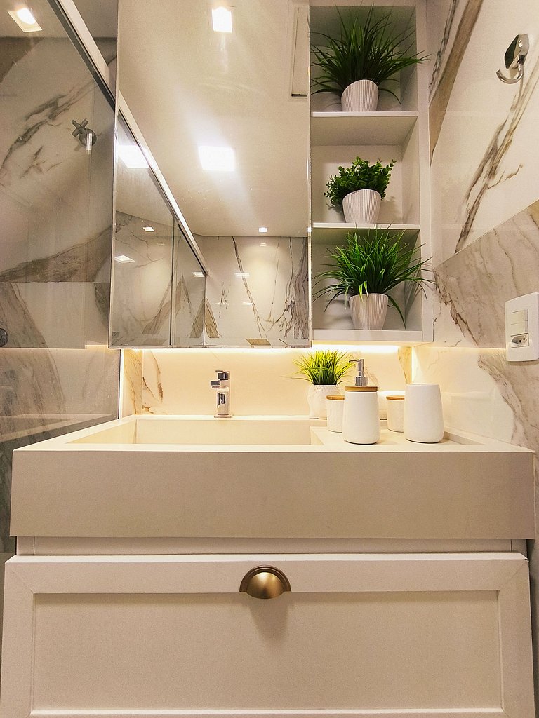 Flat Frente Mar no Marinas Praia Flat