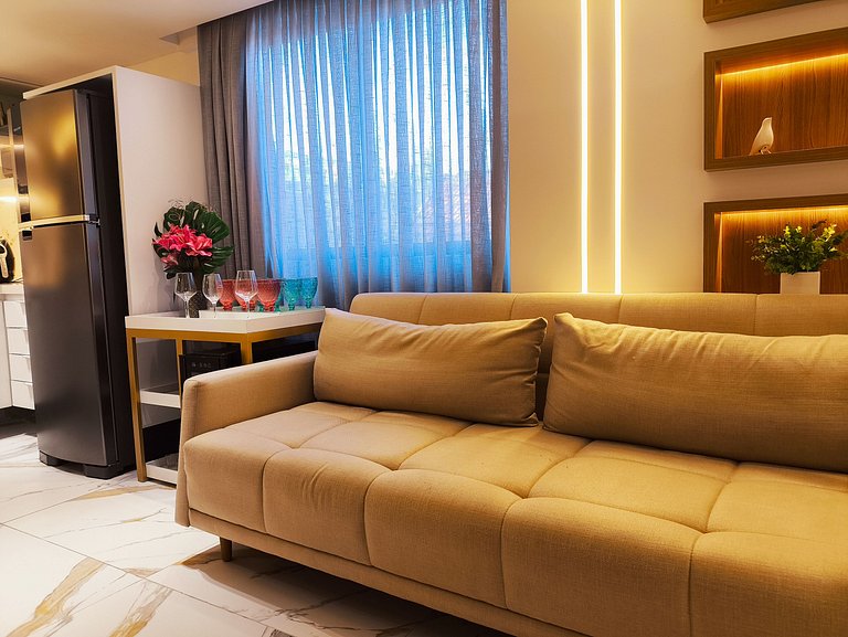 Flat Frente Mar no Marinas Praia Flat