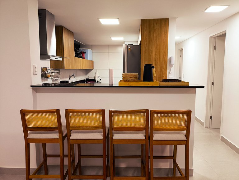 Apto 3 quartos beira-mar no Falésia Alliance