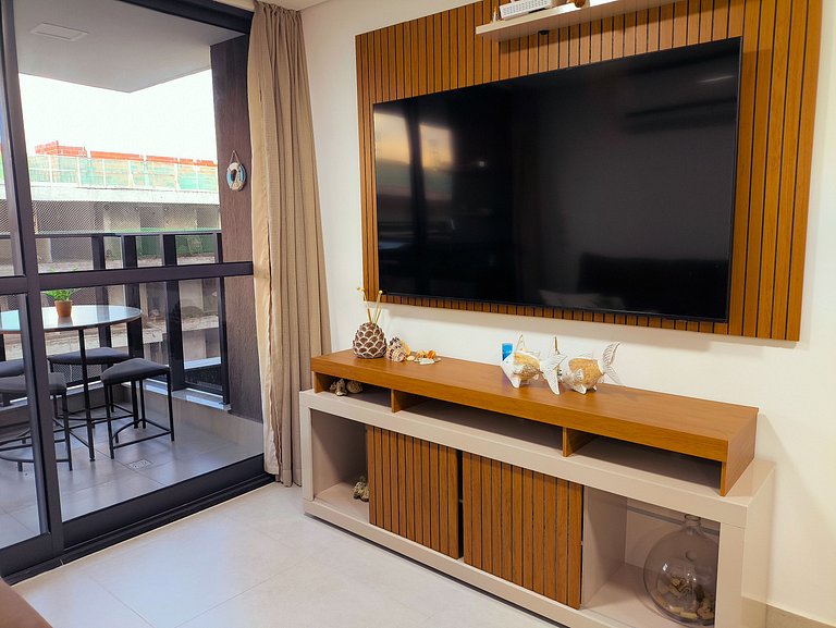 Apto 3 quartos beira-mar no Falésia Alliance