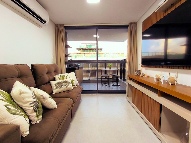 Apto 3 quartos beira-mar no Falésia Alliance