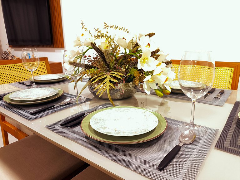 Apto 3 quartos beira-mar no Falésia Alliance