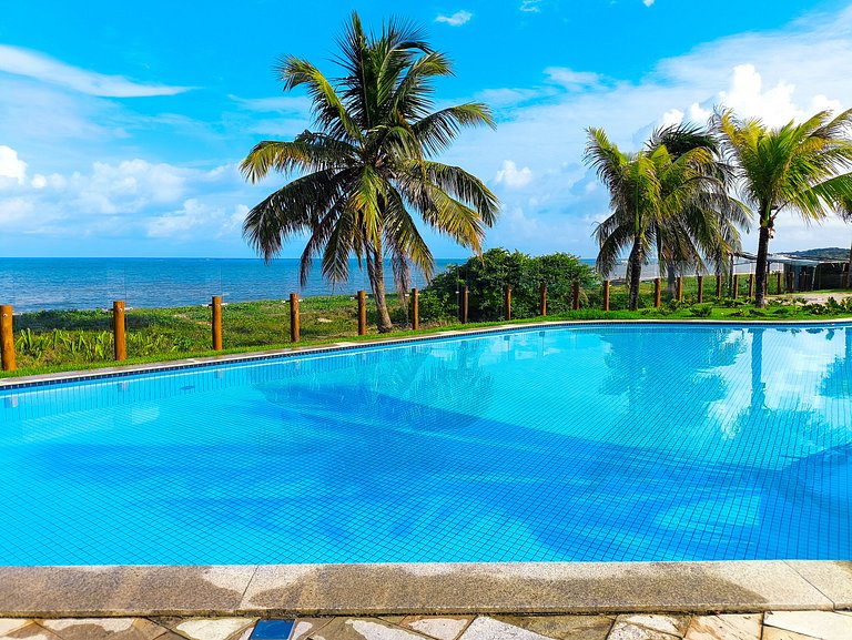 Apto 3 quartos beira-mar no Falésia Alliance