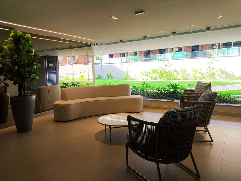 Apto 3 quartos beira-mar no Falésia Alliance