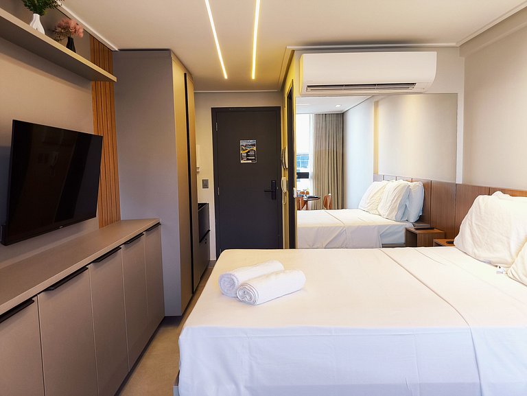 Apto confortável no Acqua Tambaú